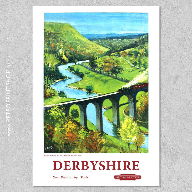 Derbyshire Railway Poster