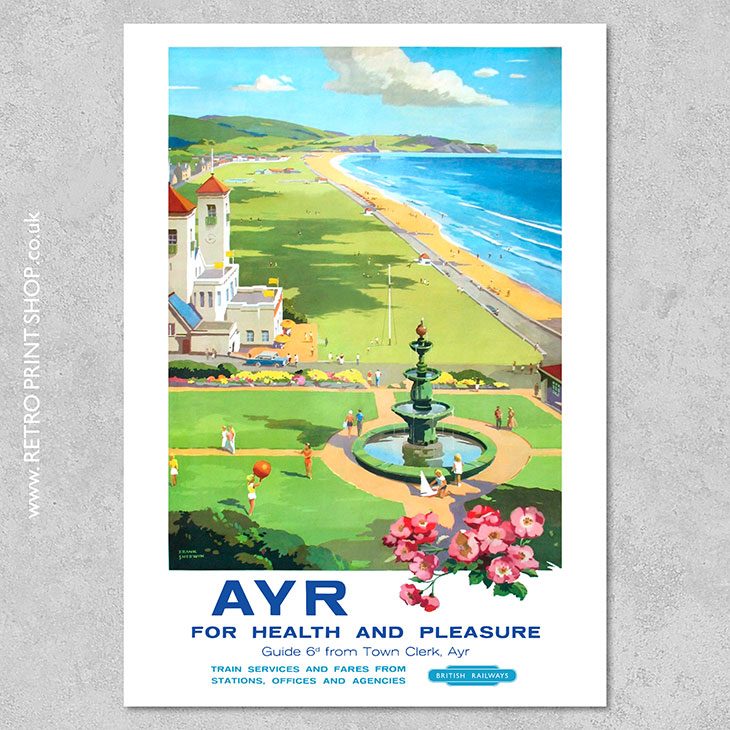 British Railways Ayr Poster