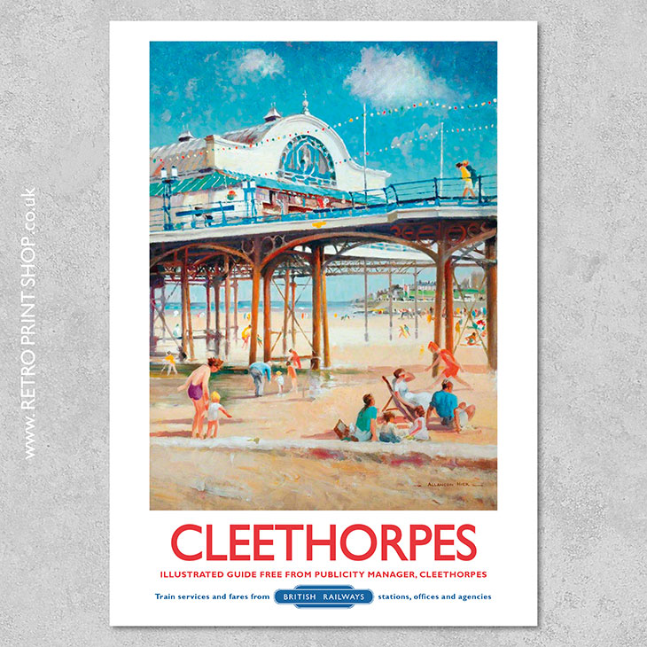 BR Cleethorpes Poster - Vintage Railway Posters, Retro Print Shop