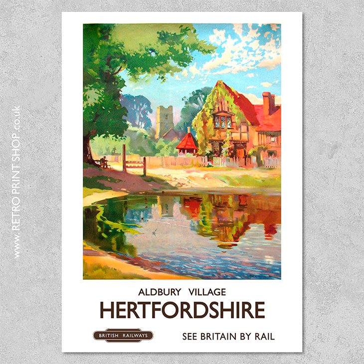 Hertfordshire Poster Aldbury Village