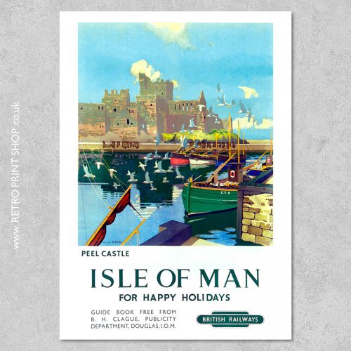 Isle of Man Peel Castle Poster