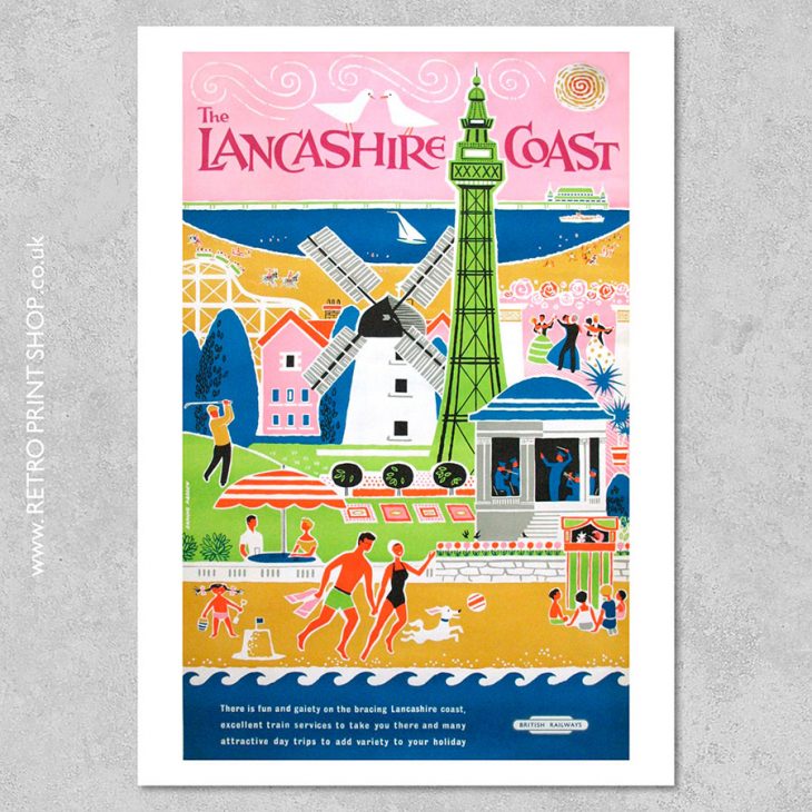 Lancashire Coast Poster