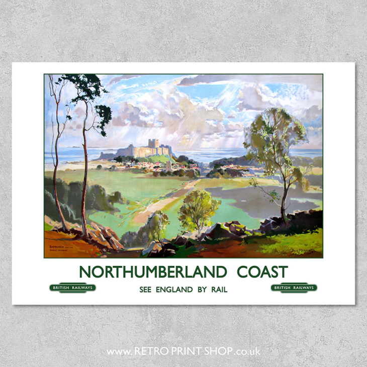 Northumberland Coast Poster