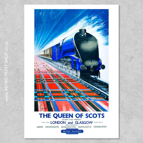 British Railways Queen of Scots Poster