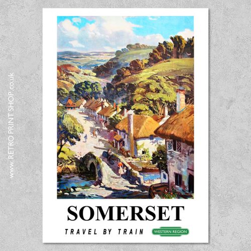 British Railways Somerset Poster