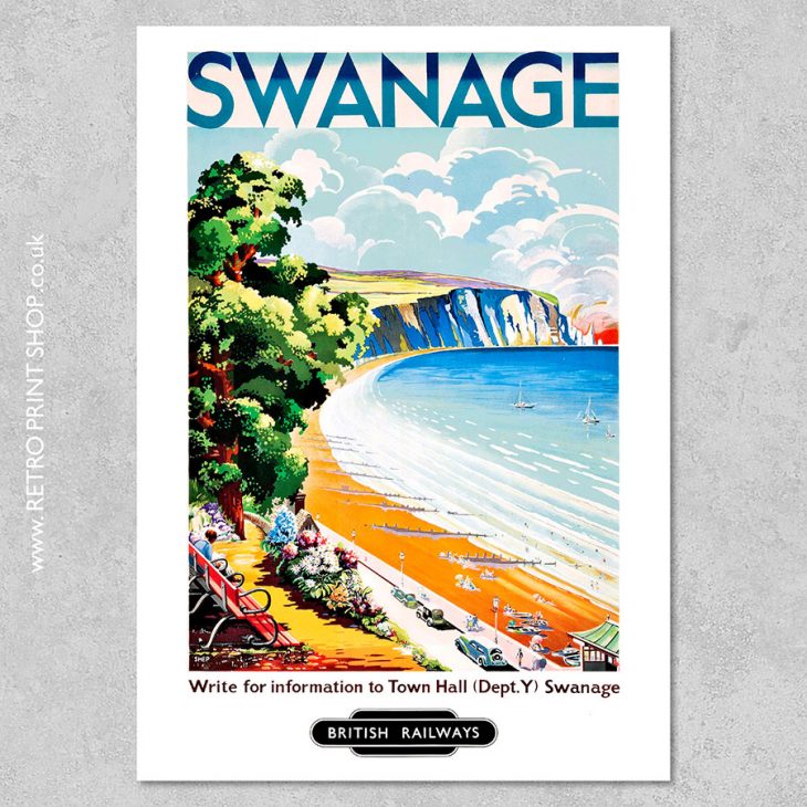 British Railways Swanage Poster