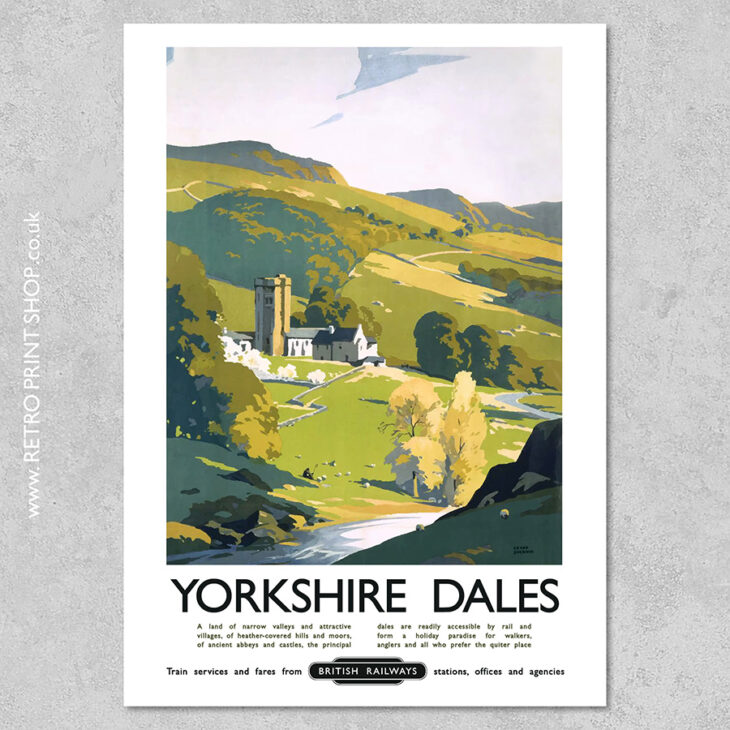 Yorkshire Dales British Railways Poster