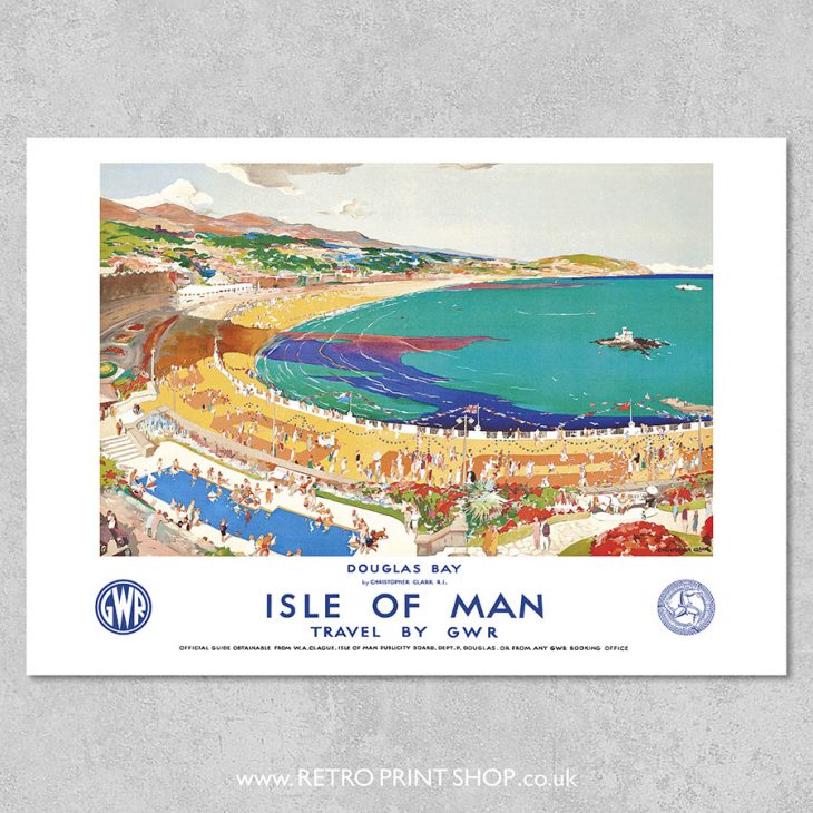 GWR Isle of Man Douglas Bay poster