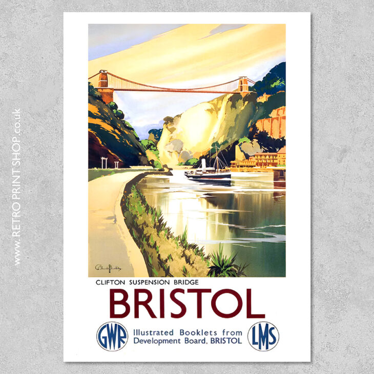 GWR LMS Bristol Poster