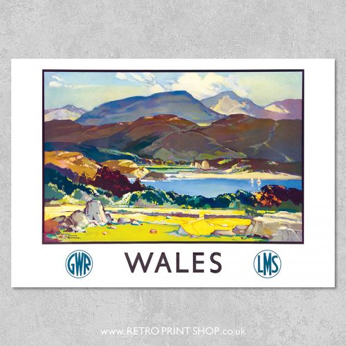 GWR LMS Wales poster