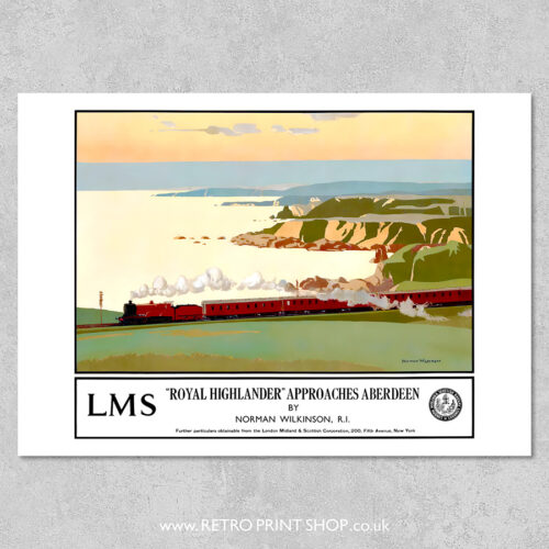 LMS Aberdeen Royal Highlander Poster