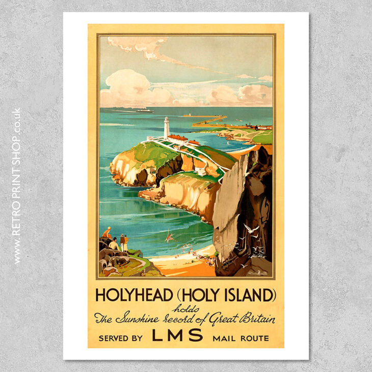 LMS Holyhead Poster