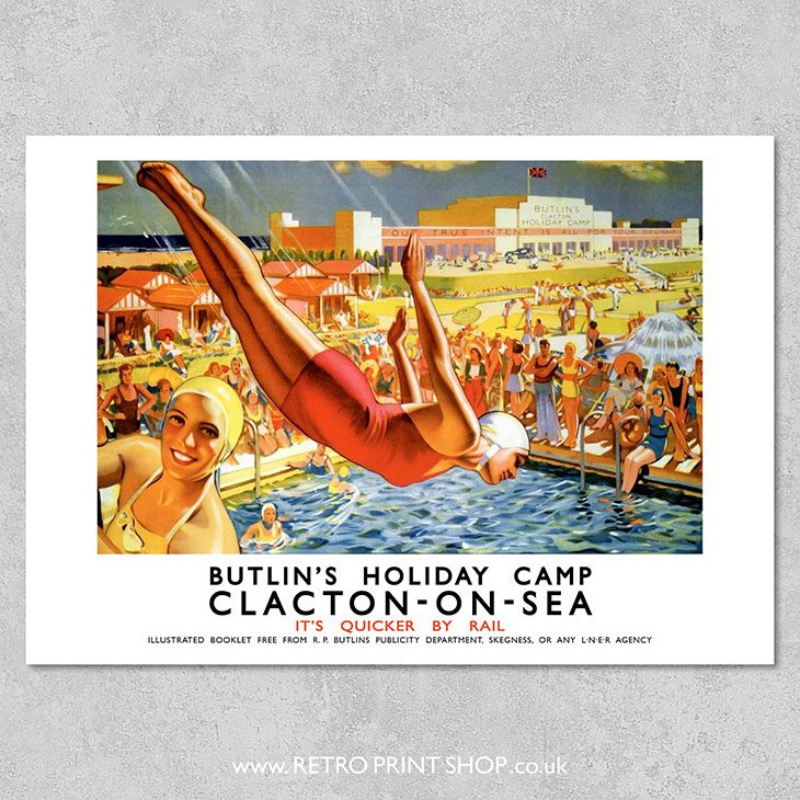 Clacton Poster Butlins