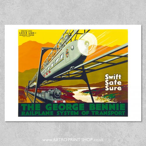 George Bennie Railplane poster