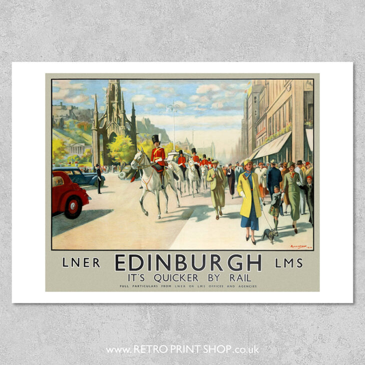 Edinburgh railway poster
