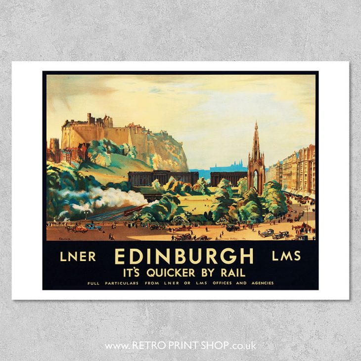 Edinburgh Railway Poster