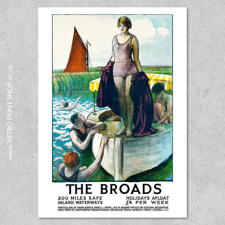 LNER Norfolk Broads Poster