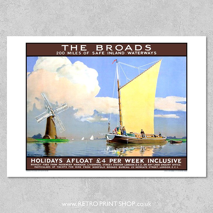 LNER Norfolk Broads Poster