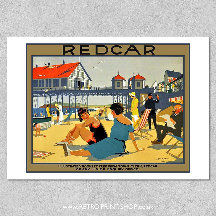 LNER Redcar Poster