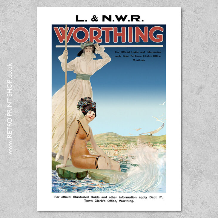 LNWR Worthing Poster