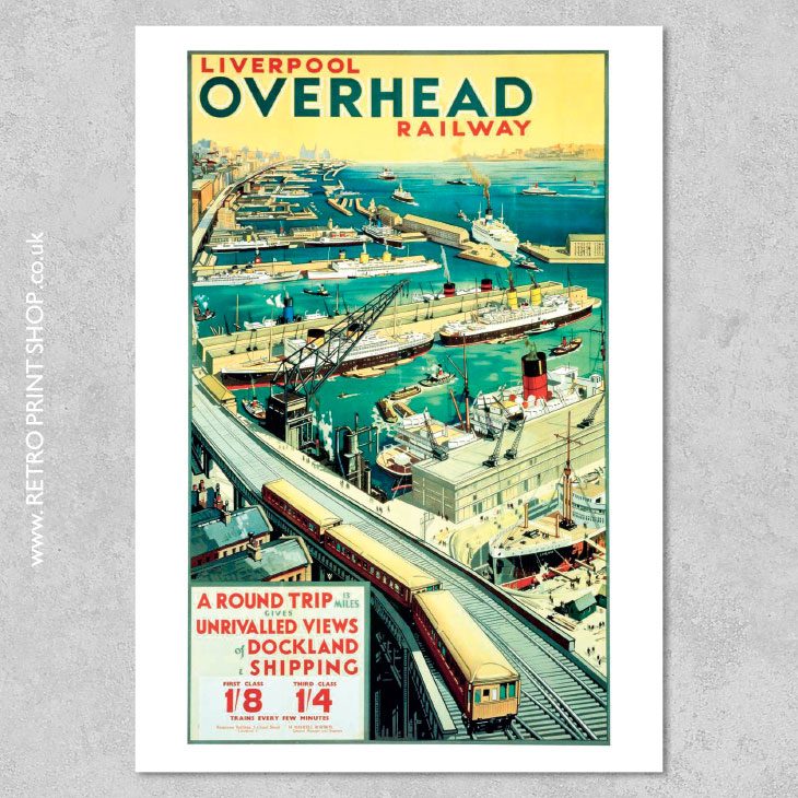 Liverpool Overhead Railway Poster