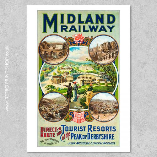 Derbyshire Railway Poster