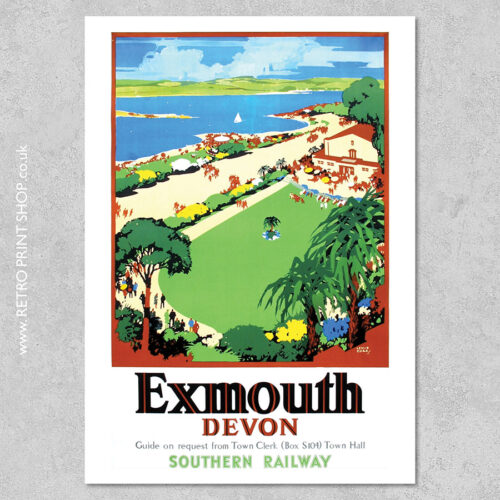 Southern Railway Exmouth Poster