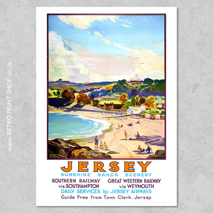 Jersey Railway Poster