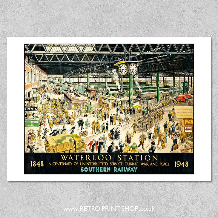 Waterloo Station Poster