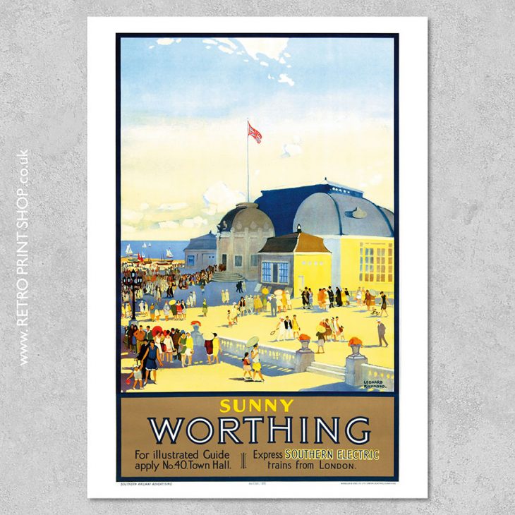 Southern Railway Worthing Poster